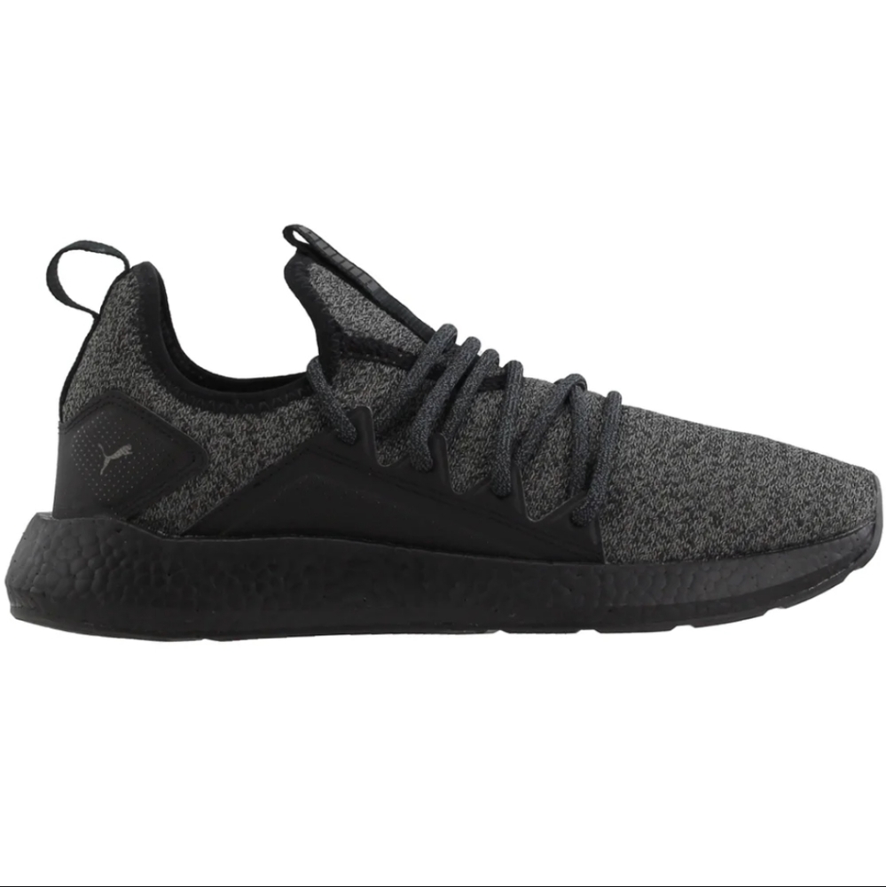 Puma NRGY Neko Knit Black Running Shoes Men's size 7 Lace up Sneakers
